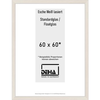 Distanzbilderrahmen Deha A 30 60 x 60 Esche Weiß lasiert Float 0A30NG-024-930511