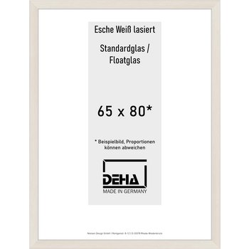 Distanzbilderrahmen Deha A 30 65 x 80 Esche Weiß lasiert Float 0A30NG-028-930511