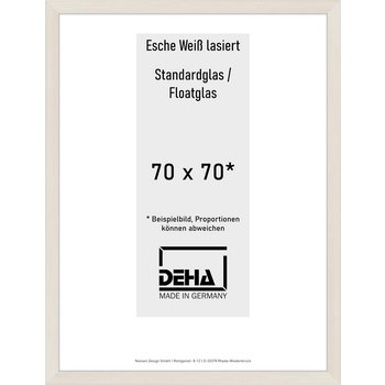 Distanzbilderrahmen Deha A 30 70 x 70 Esche Weiß lasiert Float 0A30NG-046-930511