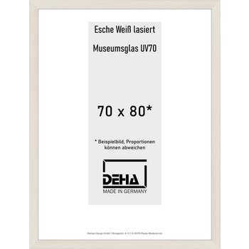 Distanzbilderrahmen Deha A 30 70 x 80 Esche Weiß lasiert M.UV70 0A30M6-031-930511