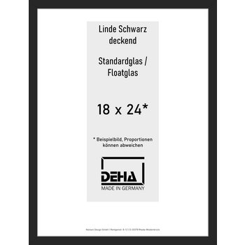 Distanzbilderrahmen Deha A 30 18 x 24 Linde Schwarz deckend Float 0A30NG-006-930512