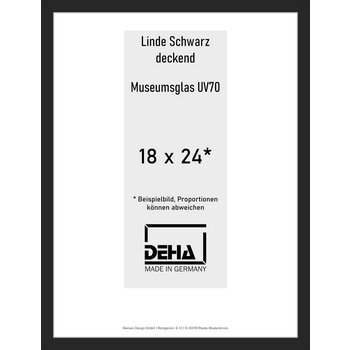 Distanzbilderrahmen Deha A 30 18 x 24 Linde Schwarz deckend M.UV70 0A30M6-006-930512