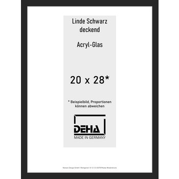 Distanzbilderrahmen Deha A 30 20 x 28 Linde Schwarz deckend Acryl 0A30AG-007-930512