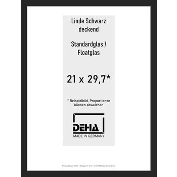 Distanzbilderrahmen Deha A 30 21 x 29,7 Linde Schwarz deckend Float 0A30NG-001-930512