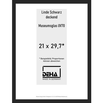 Distanzbilderrahmen Deha A 30 21 x 29,7 Linde Schwarz deckend M.UV70 0A30M6-001-930512