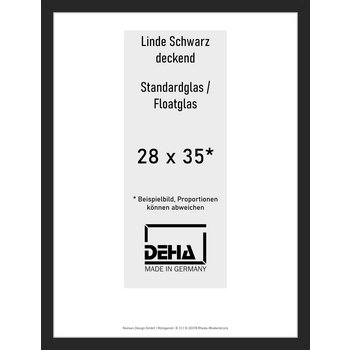 Distanzbilderrahmen Deha A 30 28 x 35 Linde Schwarz deckend Float 0A30NG-009-930512