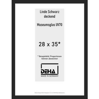 Distanzbilderrahmen Deha A 30 28 x 35 Linde Schwarz deckend M.UV70 0A30M6-009-930512