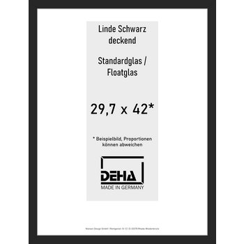 Distanzbilderrahmen Deha A 30 29,7 x 42 Linde Schwarz deckend Float 0A30NG-002-930512