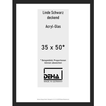 Distanzbilderrahmen Deha A 30 35 x 50 Linde Schwarz deckend Acryl 0A30AG-012-930512