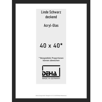 Distanzbilderrahmen Deha A 30 40 x 40 Linde Schwarz deckend Acryl 0A30AG-014-930512