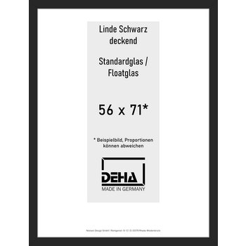 Distanzbilderrahmen Deha A 30 56 x 71 Linde Schwarz deckend Float 0A30NG-023-930512