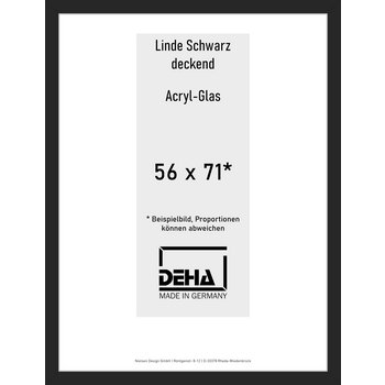 Distanzbilderrahmen Deha A 30 56 x 71 Linde Schwarz deckend Acryl 0A30AG-023-930512