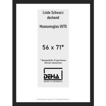 Distanzbilderrahmen Deha A 30 56 x 71 Linde Schwarz deckend M.UV70 0A30M6-023-930512