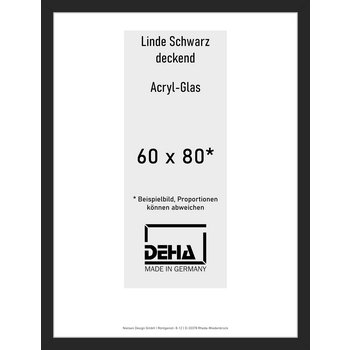 Distanzbilderrahmen Deha A 30 60 x 80 Linde Schwarz deckend Acryl 0A30AG-027-930512