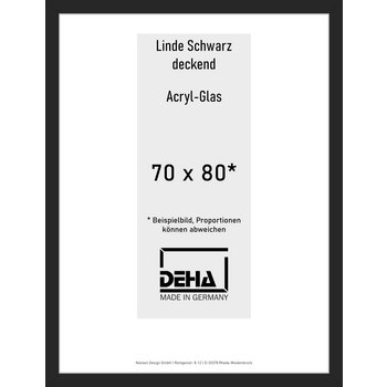 Distanzbilderrahmen Deha A 30 70 x 80 Linde Schwarz deckend Acryl 0A30AG-031-930512