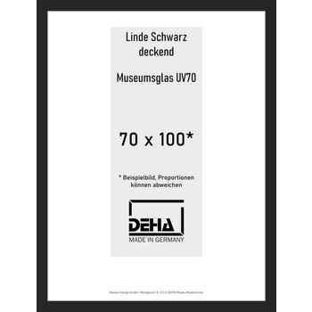 Distanzbilderrahmen Deha A 30 70 x 100 Linde Schwarz deckend M.UV70 0A30M6-033-930512